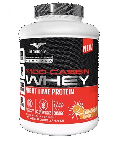 پروتئین وی کازئیین ۲کیلوگرم های ماسل آلمانhi muscle 100% CASEIN WHEY