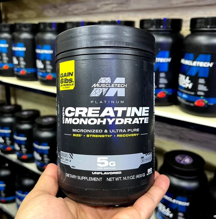کراتین پرفشنال پلاتینیوم ۴۰۰ گرم ماسل سری جدید چک کد دار (سری ۲۰۲۵) - Creatine MT 100%